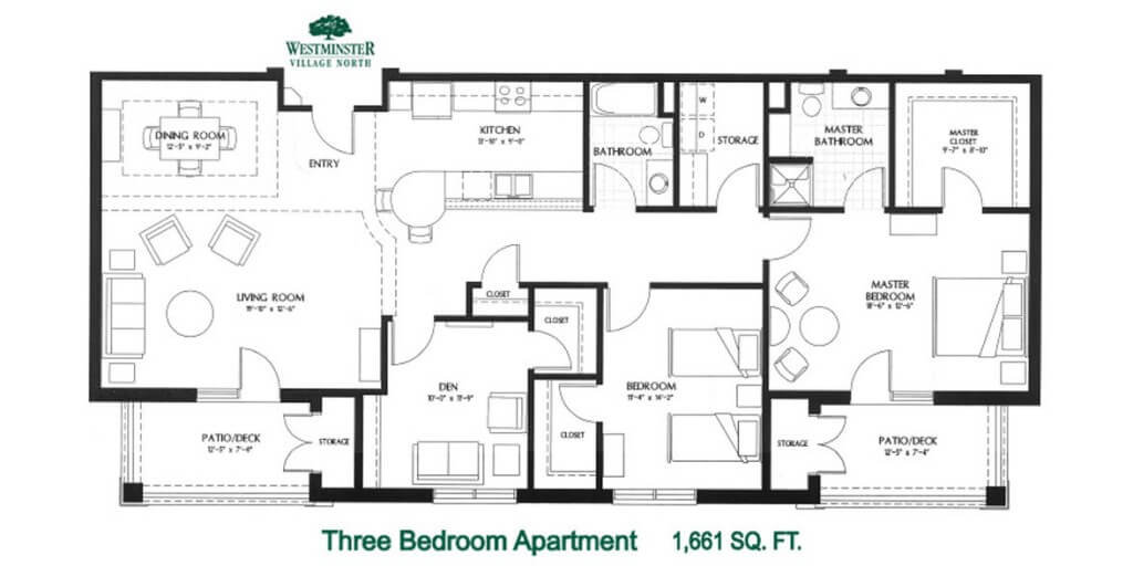 Three Bedroom - Westminster Village North